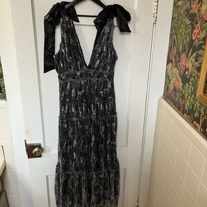 knee length dresses for ladies Women's Ruffled Maxi Dress- Floral Print Ruffle Maxi- Storia Dresses   Juliana's Boutique